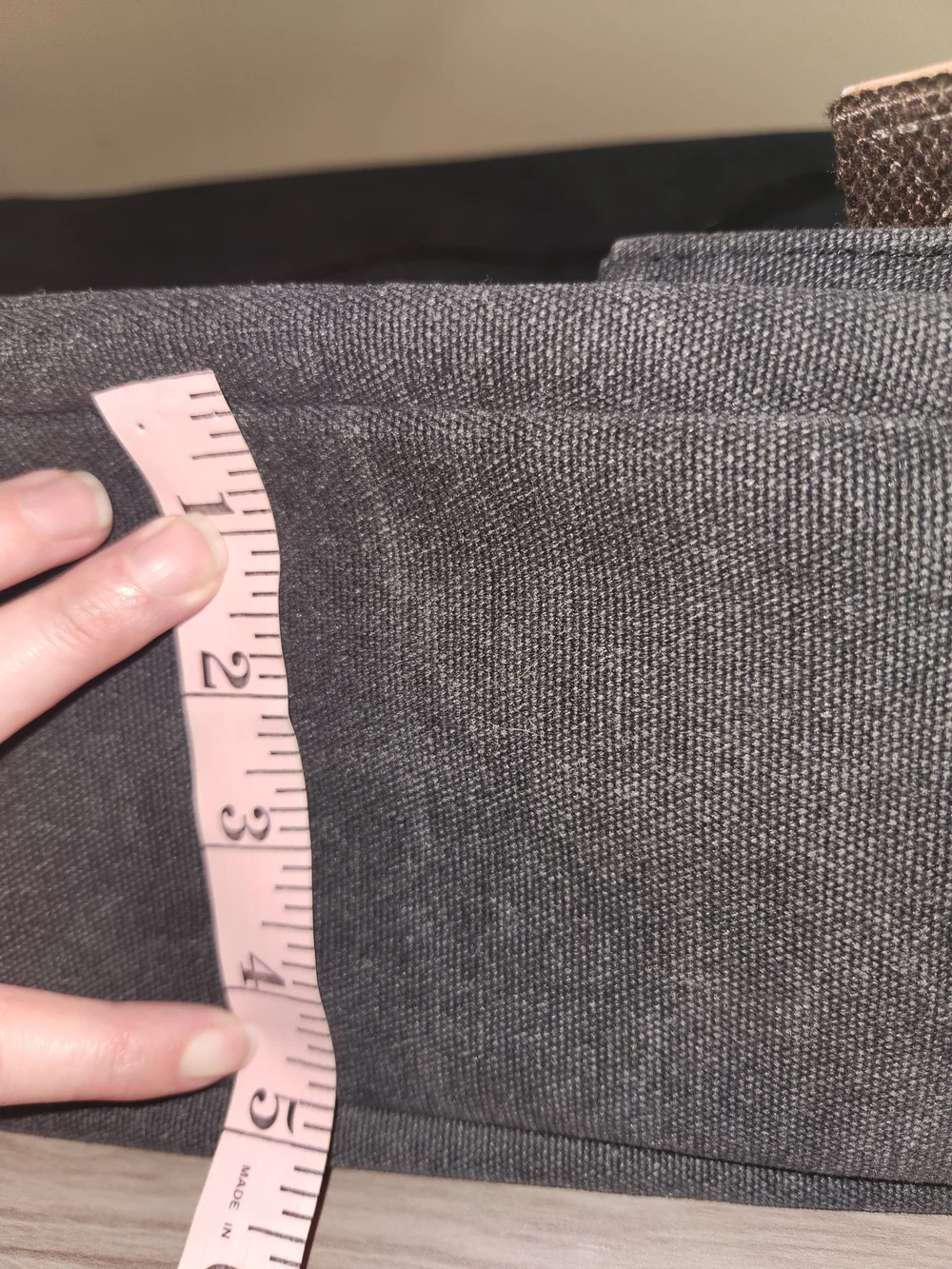 Gray Canvas Messenger Bag for Men - Casual Everyday Work Bag